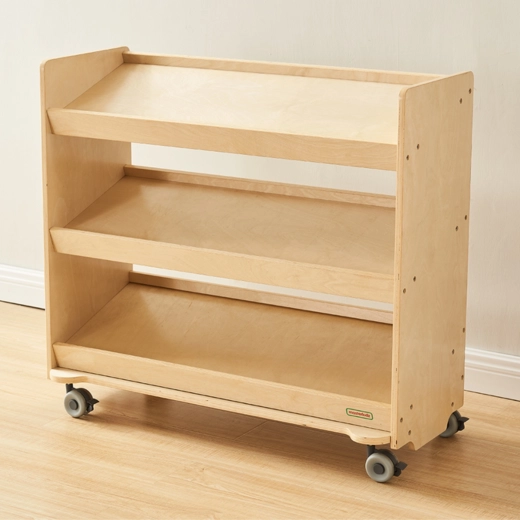 Mobile Aufbewahrung mit feststellbaren Rollen