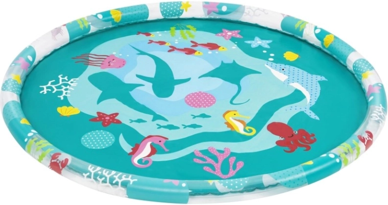 Fröhliches Motiv der Unterwasserwelt