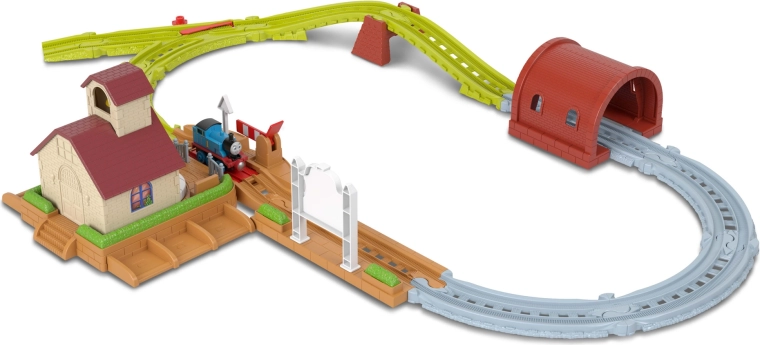 Über 200 cm Strecke mit Tunnel und erhöhtem Abschnitt