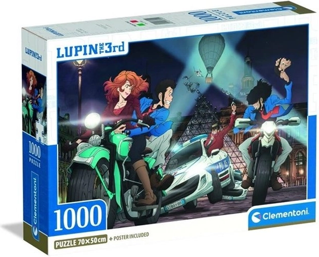 Clementoni Kompaktpuzzle 1000 Teile Lupin III