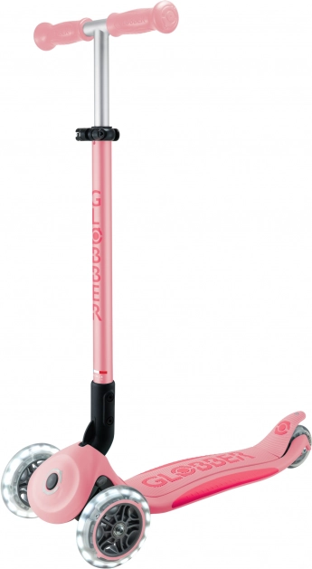 Kinder-Dreiradroller Globber Primo Foldable Plus Lights V2 Pastel Pink