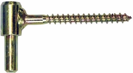 Schanze mit Gewinde für Torbänder, gelb verzinkt