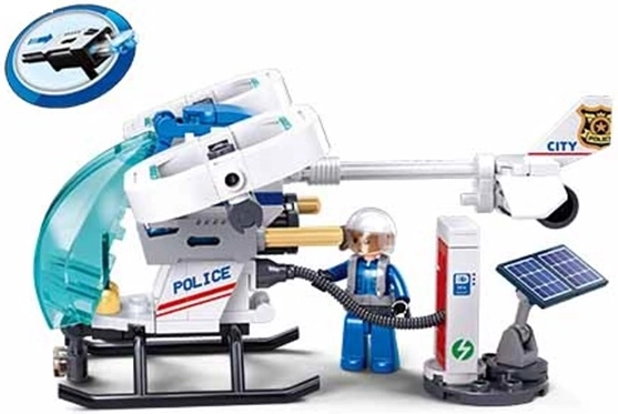 Sluban Metropolis Polizei-Hubschrauber