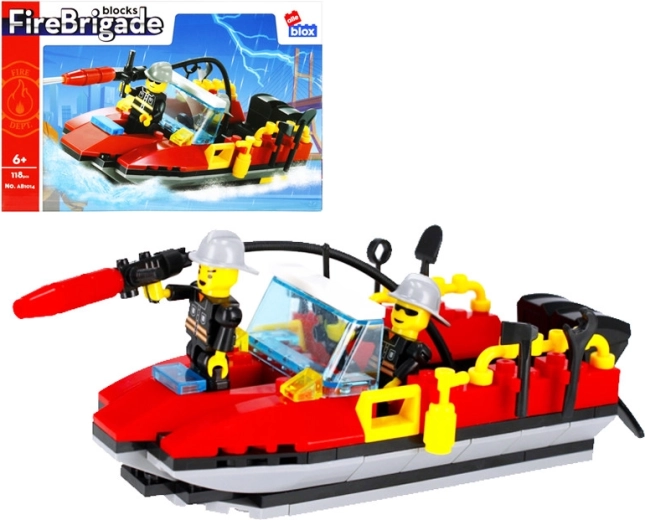 Feuerwehr-Rettungsboot Bausteinset