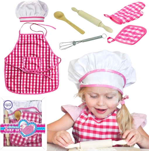 Kleiner Koch Küchenoutfit Set mit Zubehör 7 Stk.