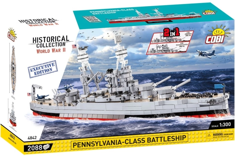 Cobi USS Arizona / USS Pennsylvania Executive Edition Bausatz Schlachtschiff 2 in 1