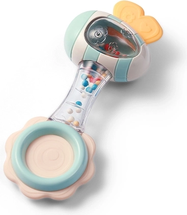 BabyOno Rassel mit Beißring Bee 3M+