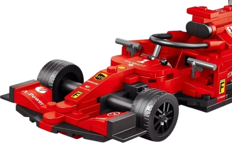 Konstruktionsset Renn-Monoposto F1 – rot, 266 Teile