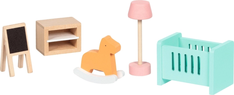 Holzmöbel für das Puppenhaus Copenhagen Wohnzimmer – 6 Stück