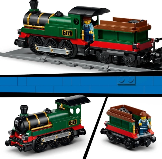 Detailreiche Lokomotive mit Tender