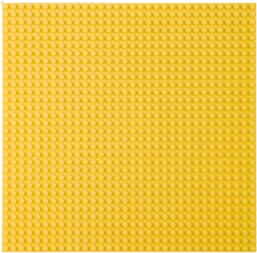 Bauplatte für Bauklötze Gelb 40x40 cm
