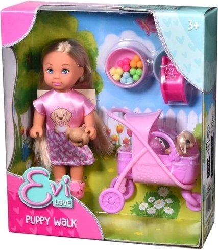 Rosa Kinderwagen auf Rädern für Haustiere