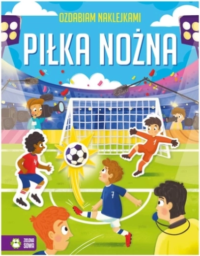 Ich dekoriere mit Stickern: Fußball