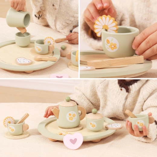 Rundes Tablett für einfaches Servieren