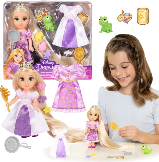 Mini-Puppe Disney Rapunzel – Neu verföhnt mit Zubehör