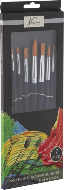 Pinselset zum Malen, 7 Stk.