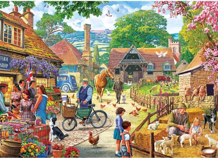 Gibsons Puzzle Bauernmarkt 1000 Teile