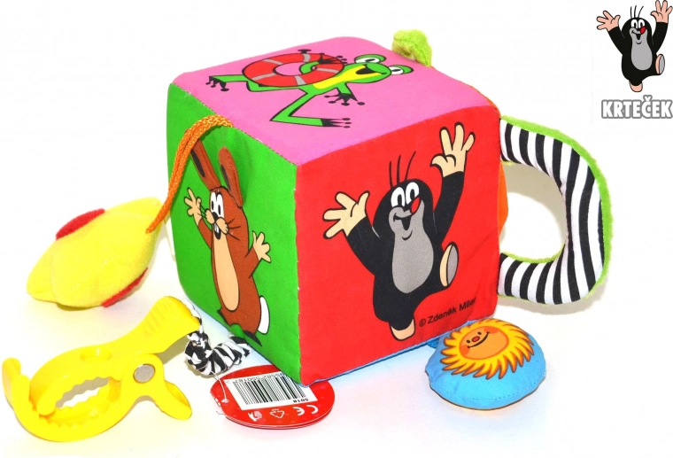 Textile Multi-Würfel mit dem kleinen Maulwurf