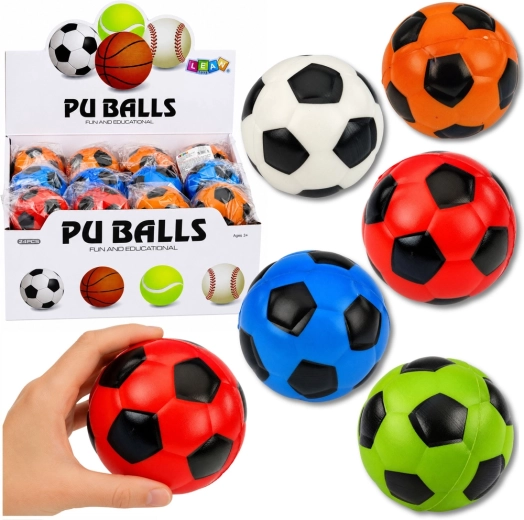 Schaumstoffball zum Werfen und Fangen im Fußball-Design, 6 cm