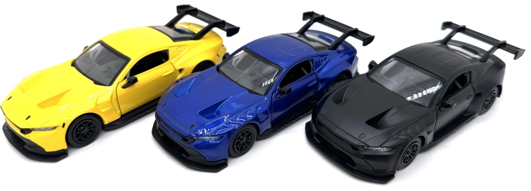 Metallmodellauto Ford Mustang GT3 (2024) mit Licht und Sound