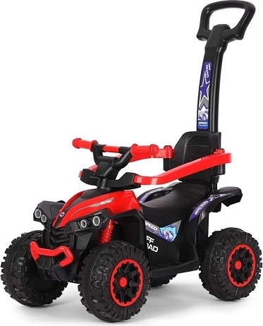 Kinder-Laufrad Quad Wild Red mit Schiebestange