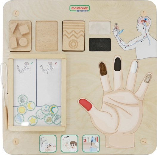 Masterkidz Edukative Tafel - Tastsinn Montessori