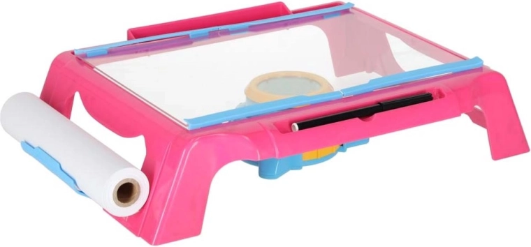 Kinder-Zeichentisch mit rosa Projektor