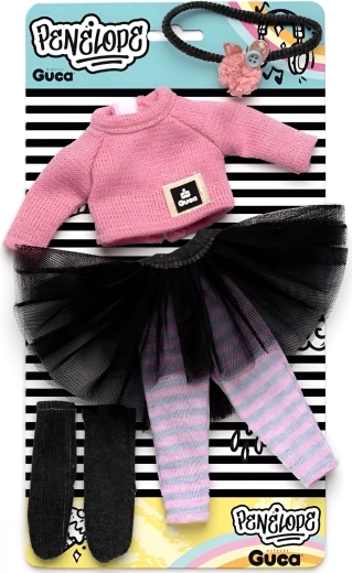 Guca Outfit für Puppe Penelope 34 cm – 5-teiliges Set