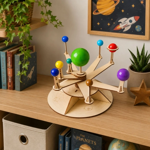 Bewegliche Arme mit Planeten