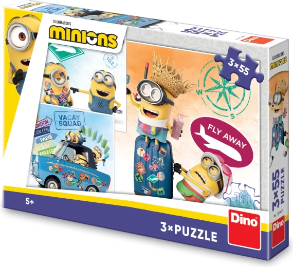 Dino Puzzle Minions 3×55 Teile