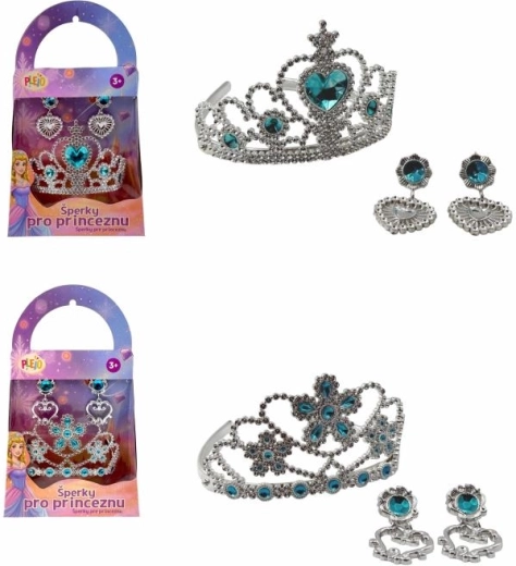 Plejo Schmuck für Prinzessinnen – zauberhaftes Set aus Krone und Ohrringen