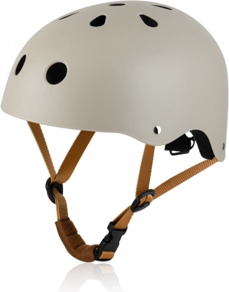 Kinderhelm LIONELO Beige Sand für Fahrrad und Inlineskates