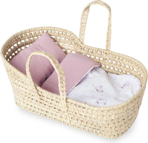 Moses-Körbchen für Puppe mit Bettwäsche groß Antonio Juan