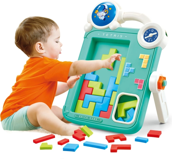Unterhaltsames Zusammensetzen von Tetris-Teilen