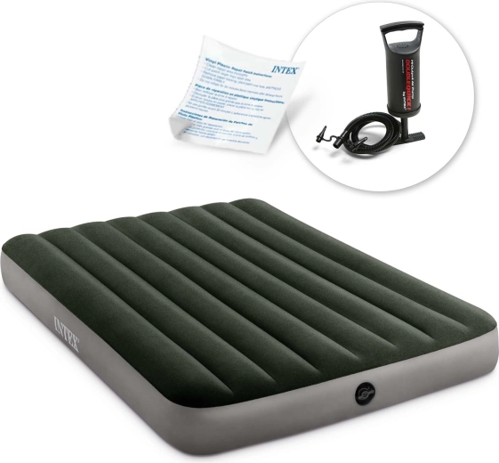 Aufblasbare Matratze INTEX 191 × 137 × 25 cm mit Handpumpe