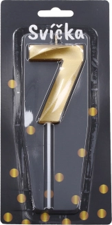 Partykerze Nummer 7 Gold