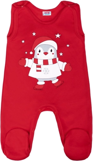 Baumwoll-Strampelhose New Baby Winter Penguin 80 (9–12 Monate)