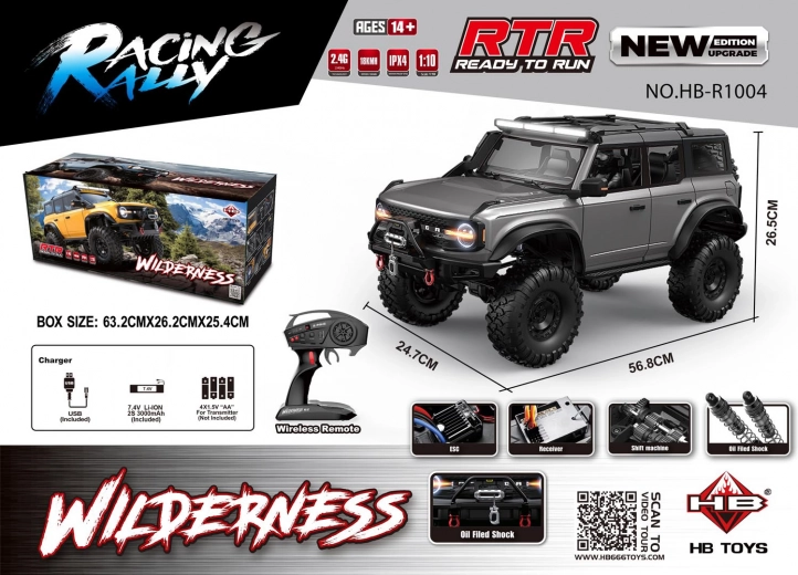 RC-Auto Wilderness 1:10 grau