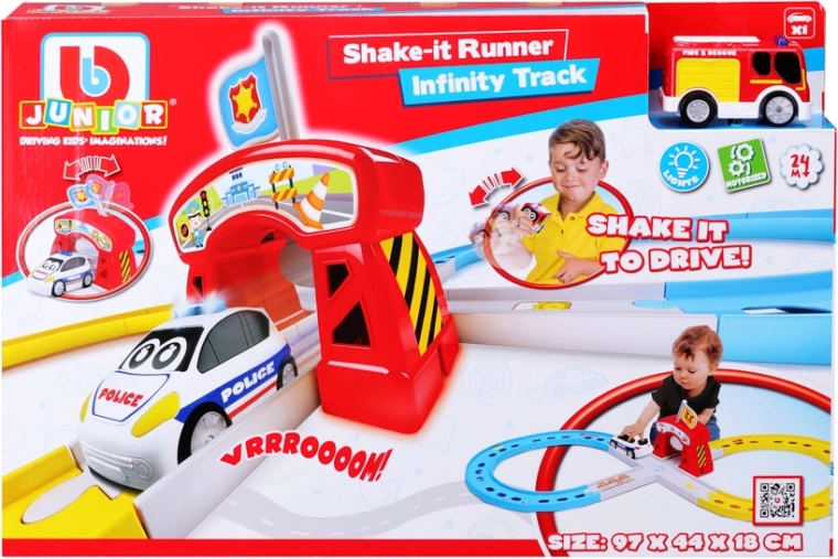 BB Junior Rennstrecke mit Feuerwehrauto