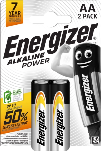 Alkaline-Batterien AA ENERGIZER Alkaline Power, 2 Stk.