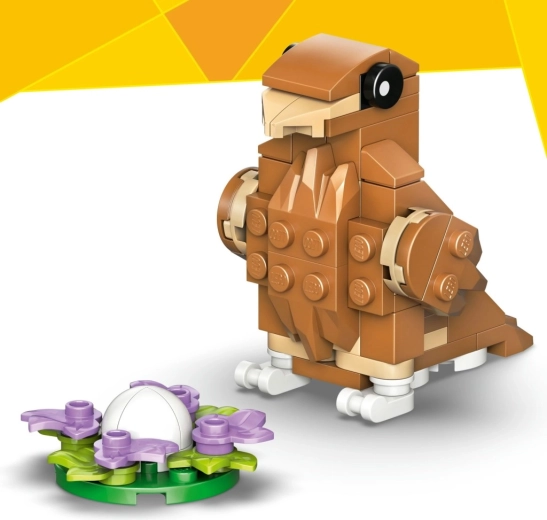 Vogel am Nest mit Ei für fantasievolles Spiel