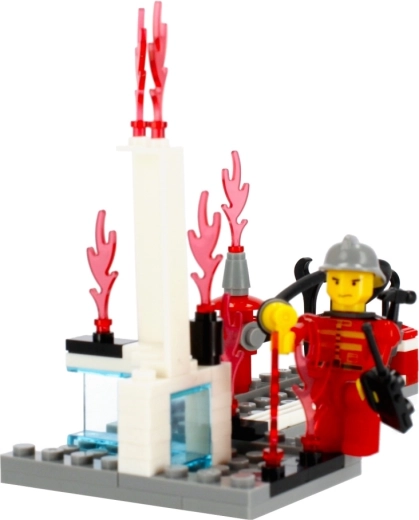 Spielerlebnis mit Feuerwehr-Minifigur