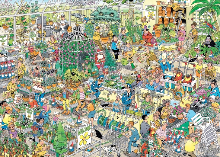 Puzzle Garten Zentrum 1000 Teile