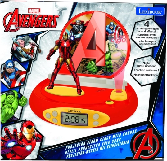 3D-Wecker mit Projektor Avengers Iron Man