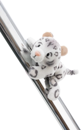 Magnetische Plüschkatze Schneeleopard NICI GREEN Eleni Snowbell 12 cm