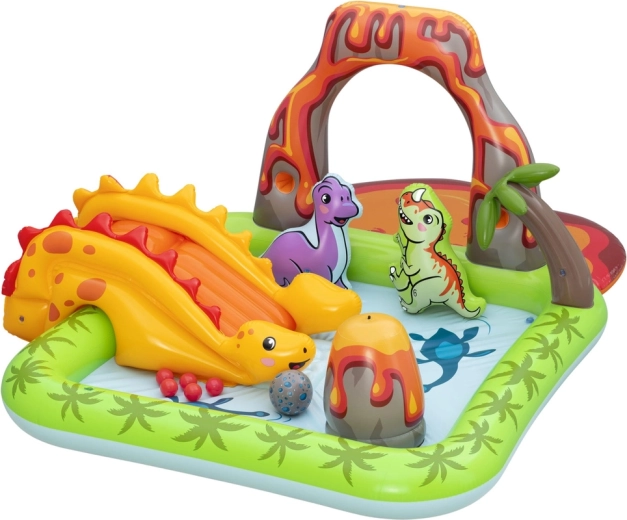 Dinosaurier-Wasserwelt mit Rutsche