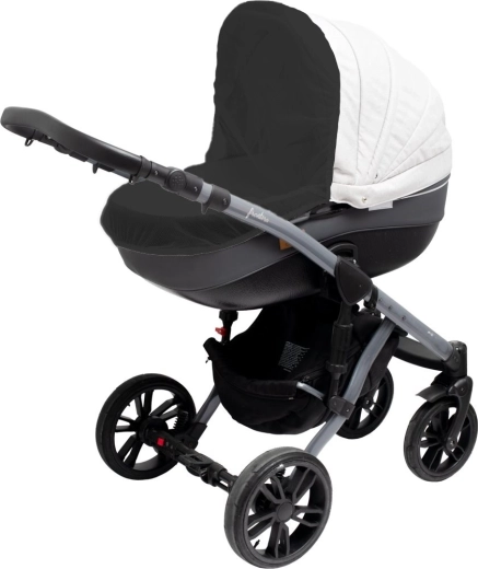 Moskitonetz für Kinderwagen New Baby Basic schwarz