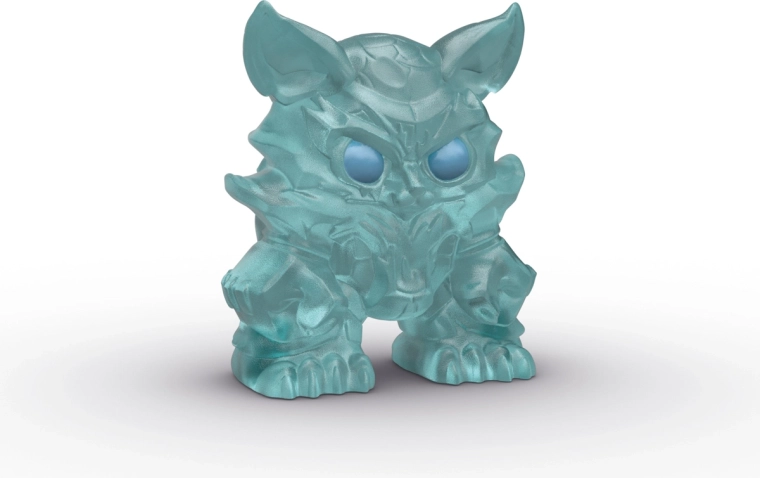 Transparente Minifigur bereit für Action