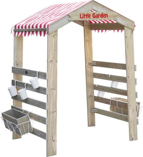 Hölzerne Gartenpergola mit Blumentöpfen CLASSIC WORLD