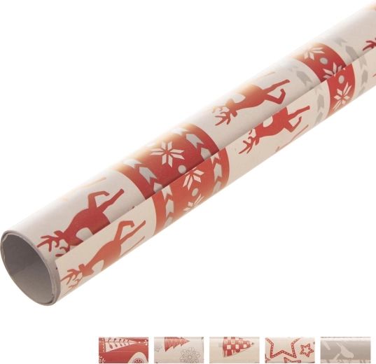 Weihnachts-Geschenkpapier im Bogen 200 × 70 cm, Motivmix